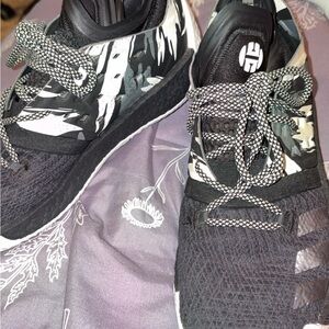 Men’s Adidas Harden Stepback Style low-top basketball sneakers.